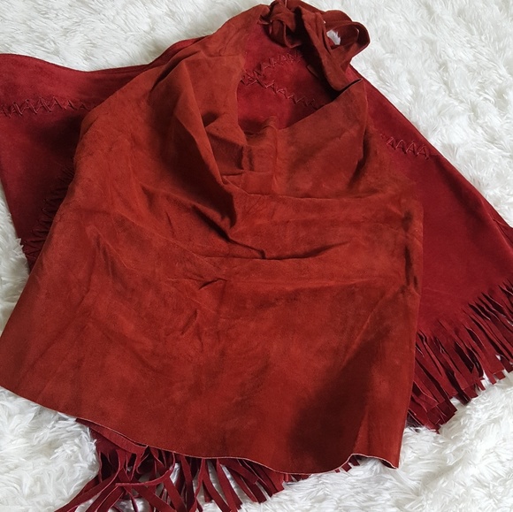 🔥Red Hot Suede Halter and Skirt Set🌵 - Picture 5 of 8